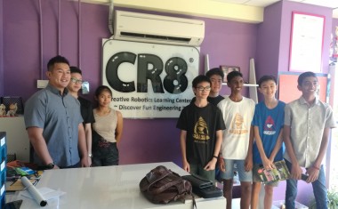 Field trip for students to study kitchen’s grease trap process